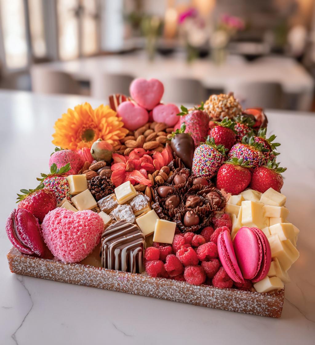 valentine candy charcuterie board