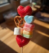 valentine candy skewers