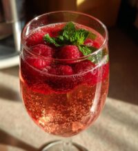 valentine champagne cocktails