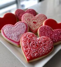 valentine cookies aesthetic