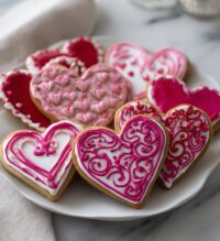 valentine cookies decorated ideas easy