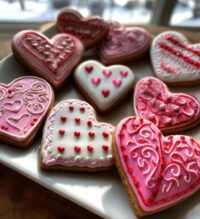 valentine cookies decorated royal icing