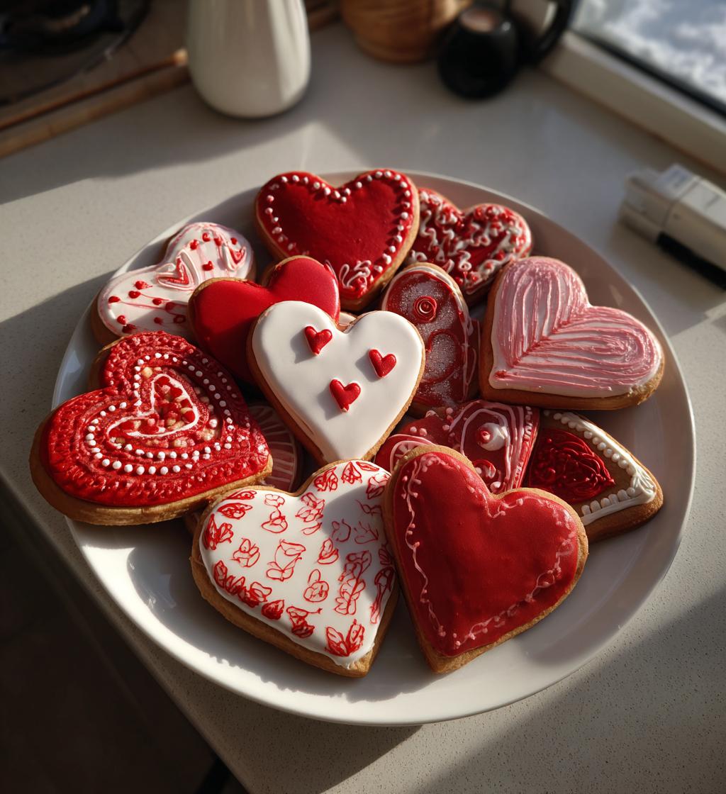 valentine cookies royal icing