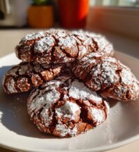 valentine crinkle cookies