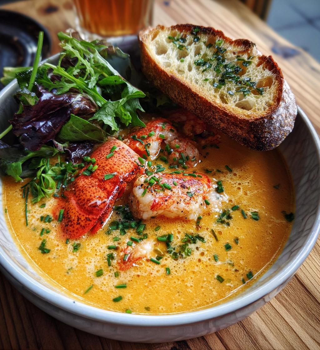 what to eat with lobster bisque