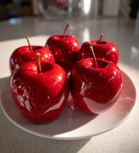 candy apples valentines day