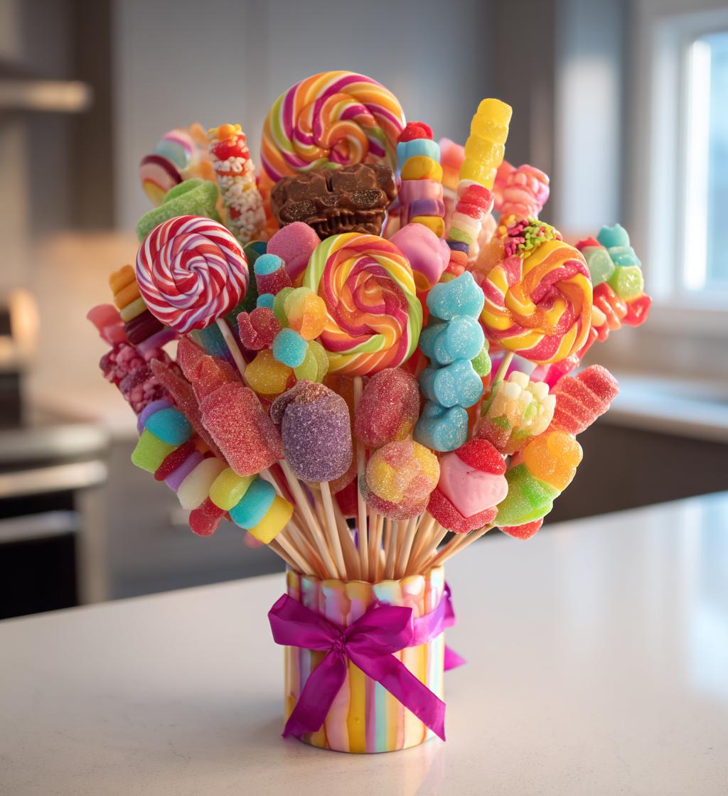 candy bouquet valentines day
