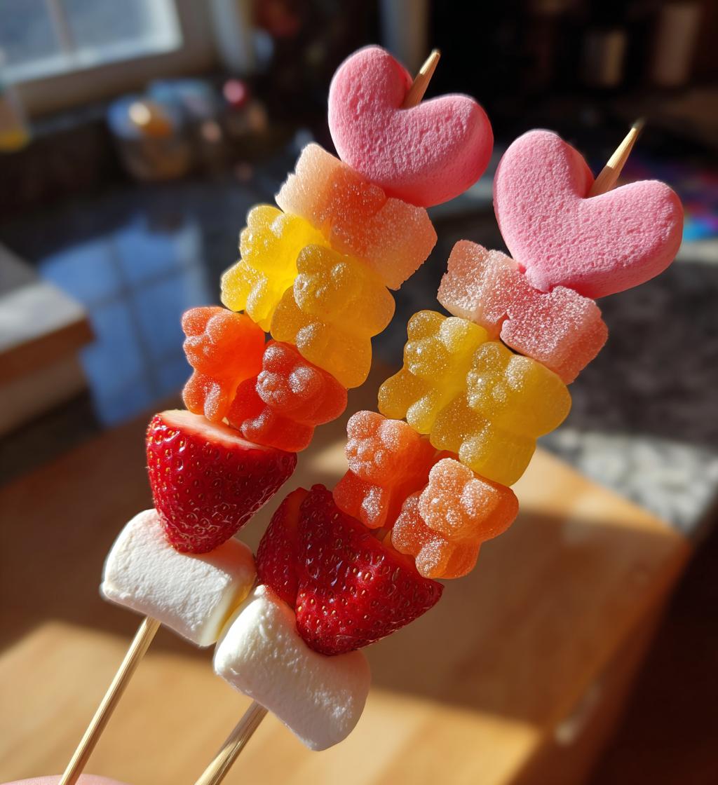 candy kabobs valentines