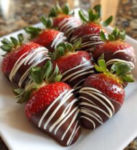 chocolate covered strawberry valentines