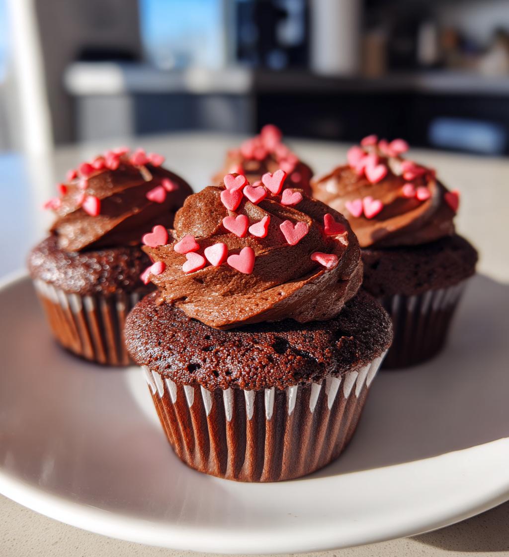 chocolate cupcakes valentines day