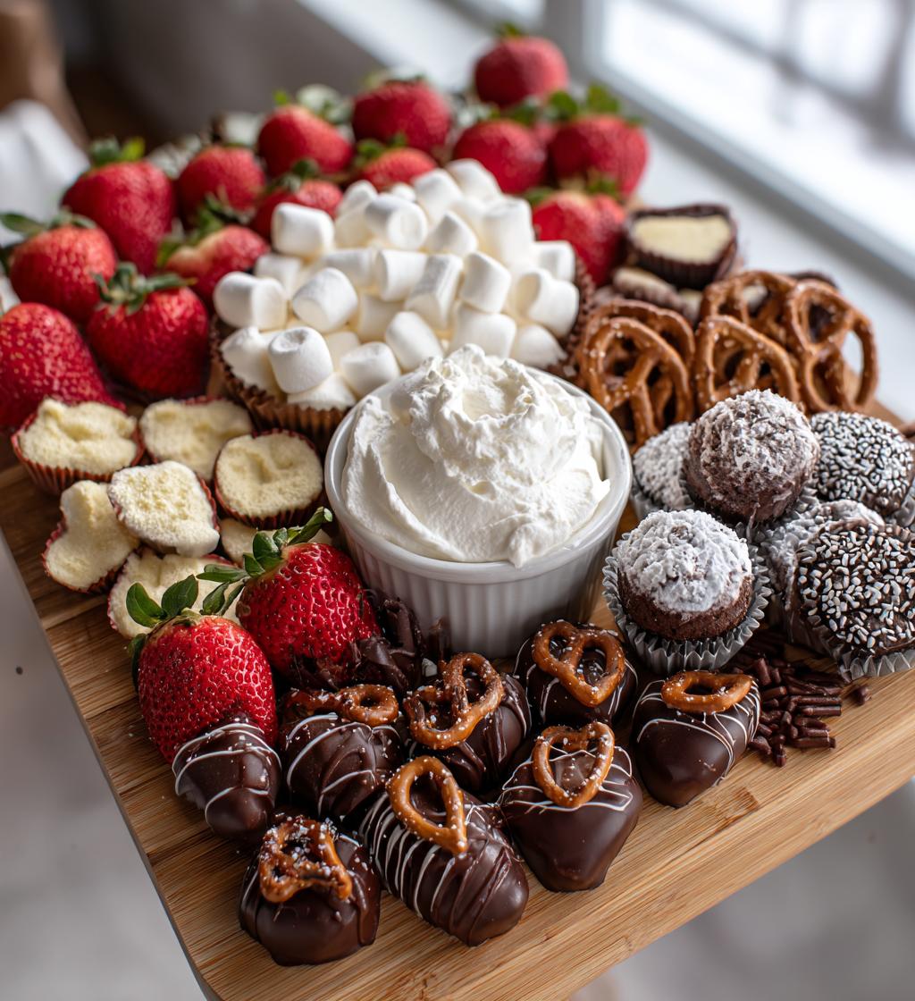 dessert board platter valentines