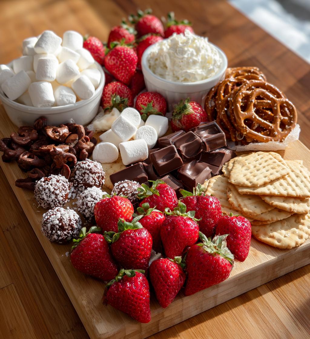 dessert board valentines day