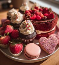 dessert table valentines day