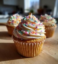 dog-friendly valentines day cupcakes