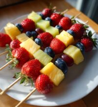 fruit kabobs valentines day