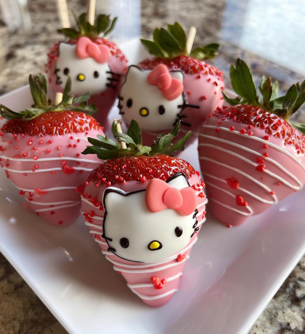 hello kitty valentines strawberries