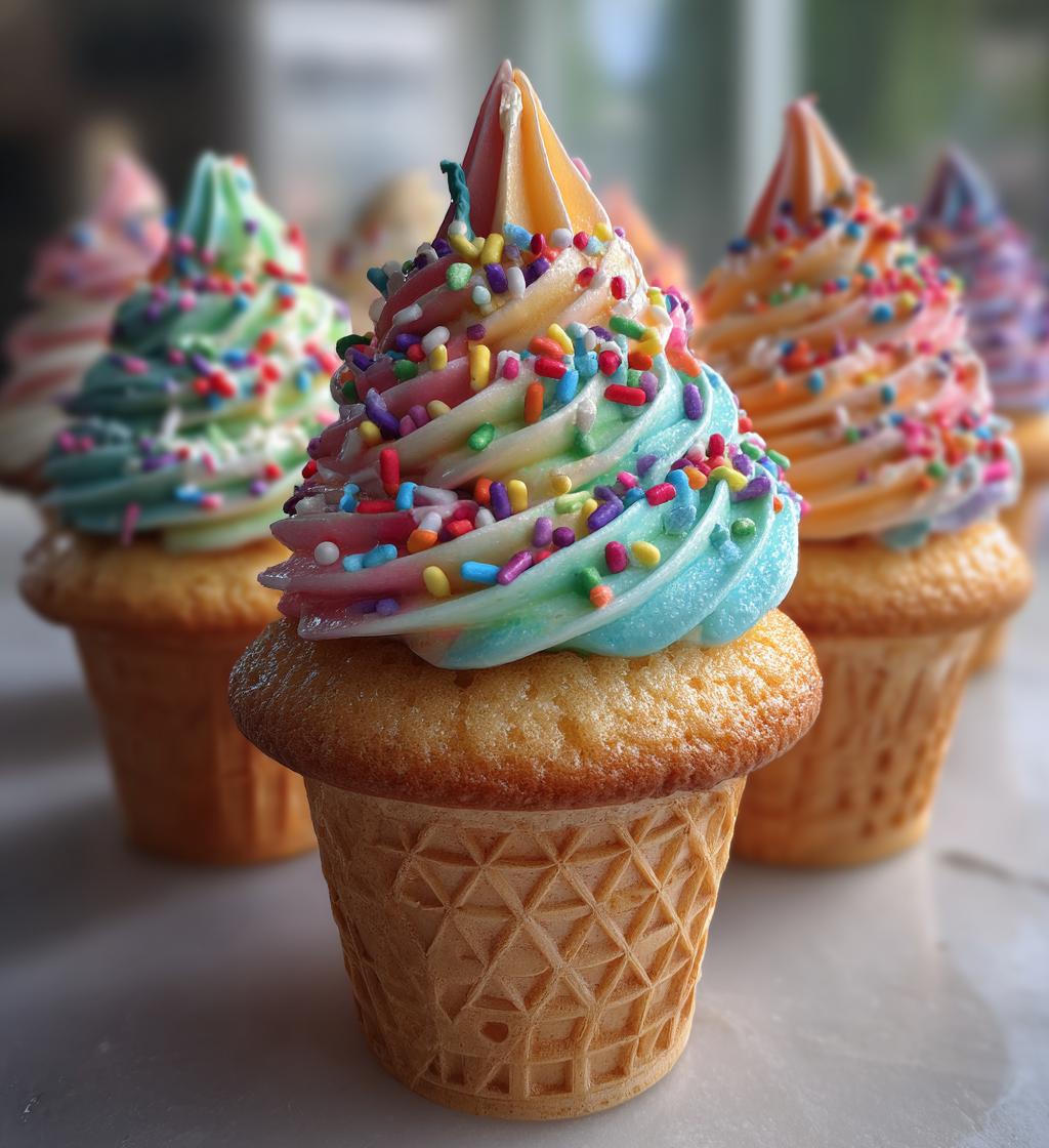 ice cream cone cupcakes valentines day