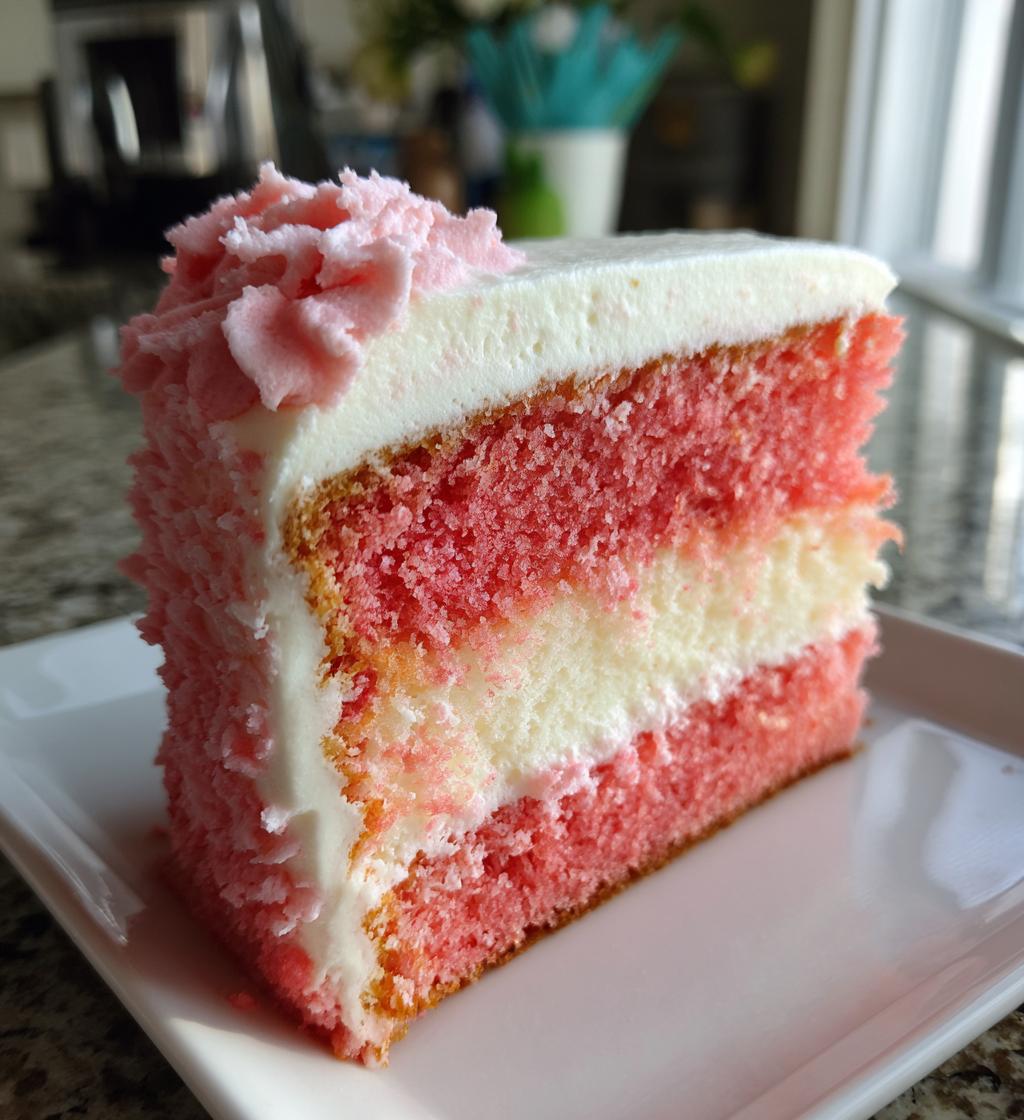 pink valentines cake