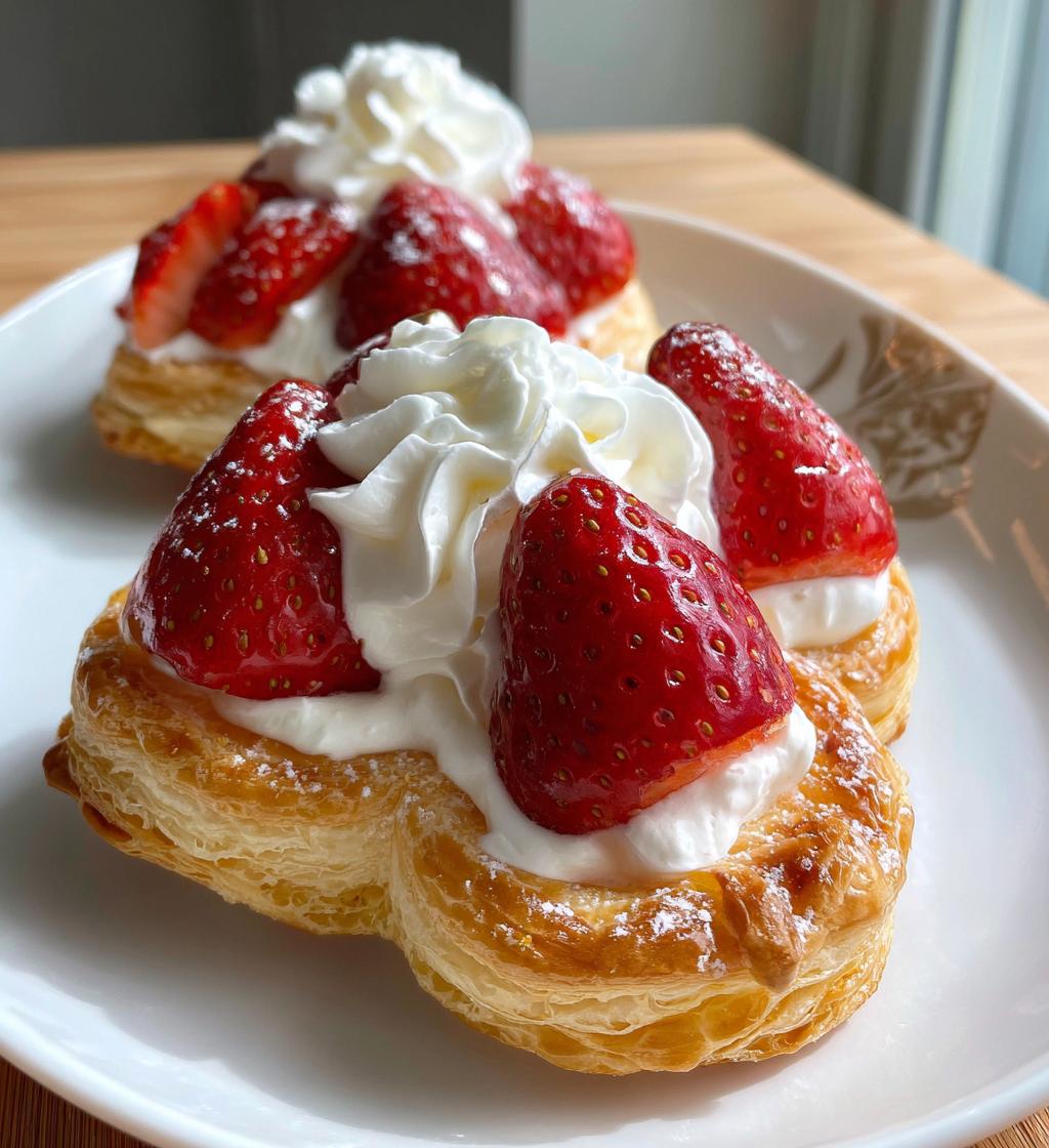 puff pastry dessert valentines