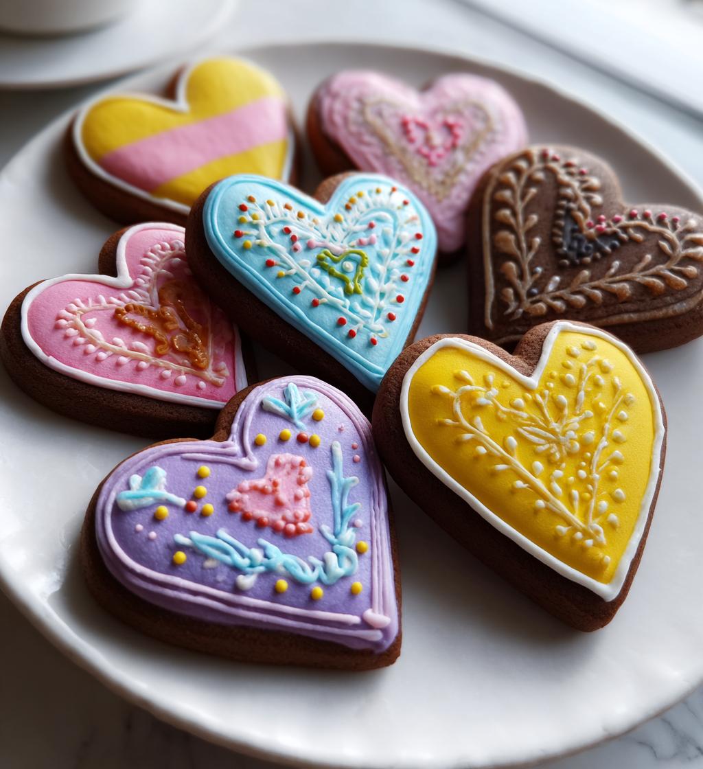 royal icing cookies valentines day