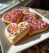 simple valentines cookies decorated