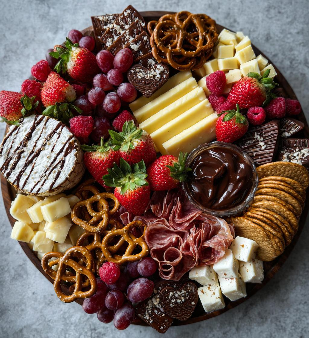 snack board valentines day