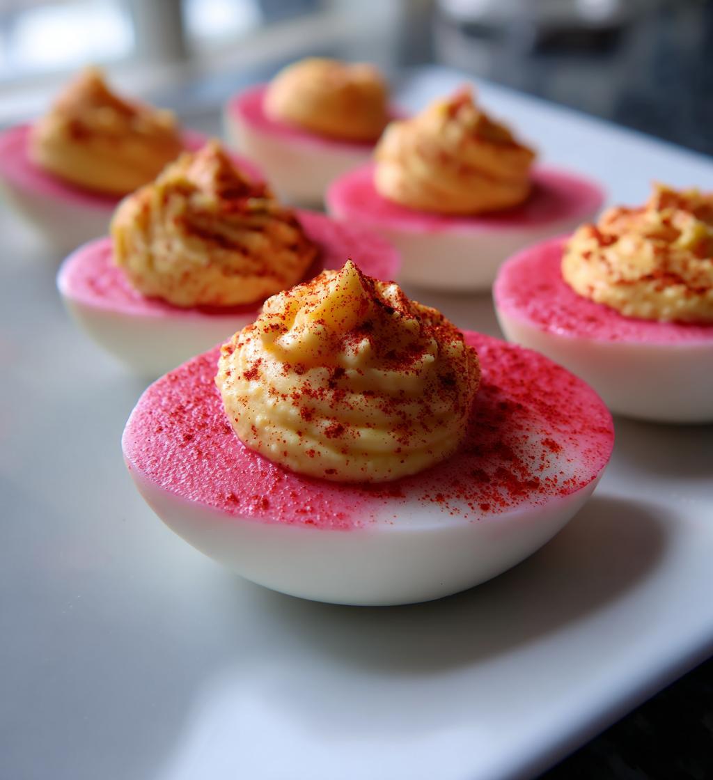 valentine deviled eggs