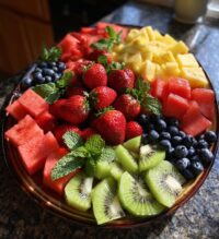 valentine fruit platter