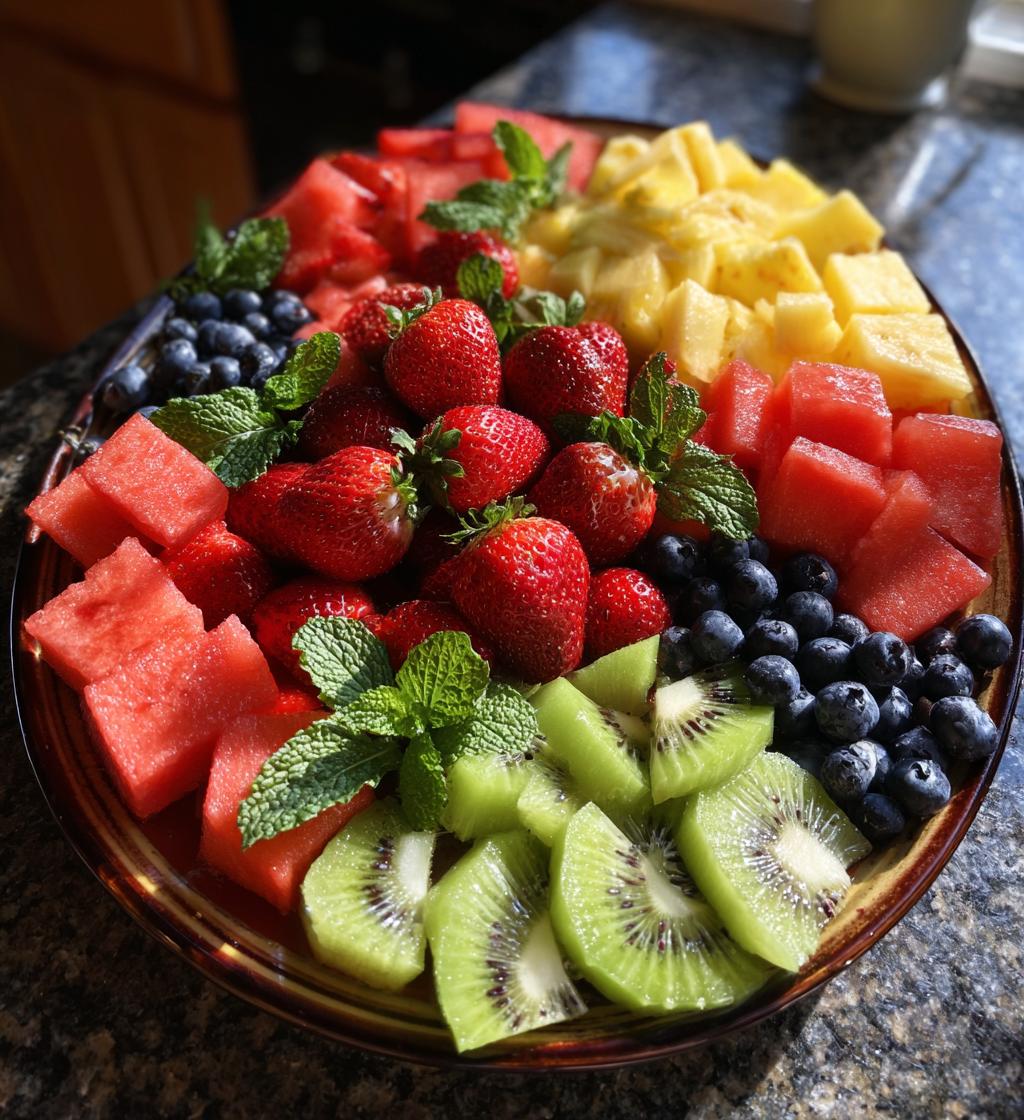 valentine fruit platter