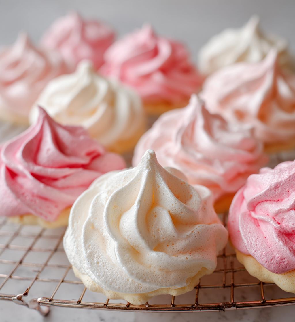 valentine meringue cookies