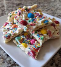 valentine m&m bark