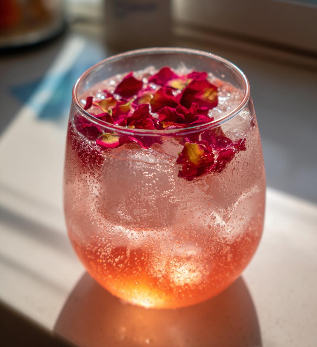 valentine rose drink