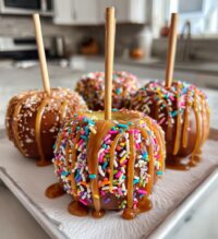 valentines caramel apples