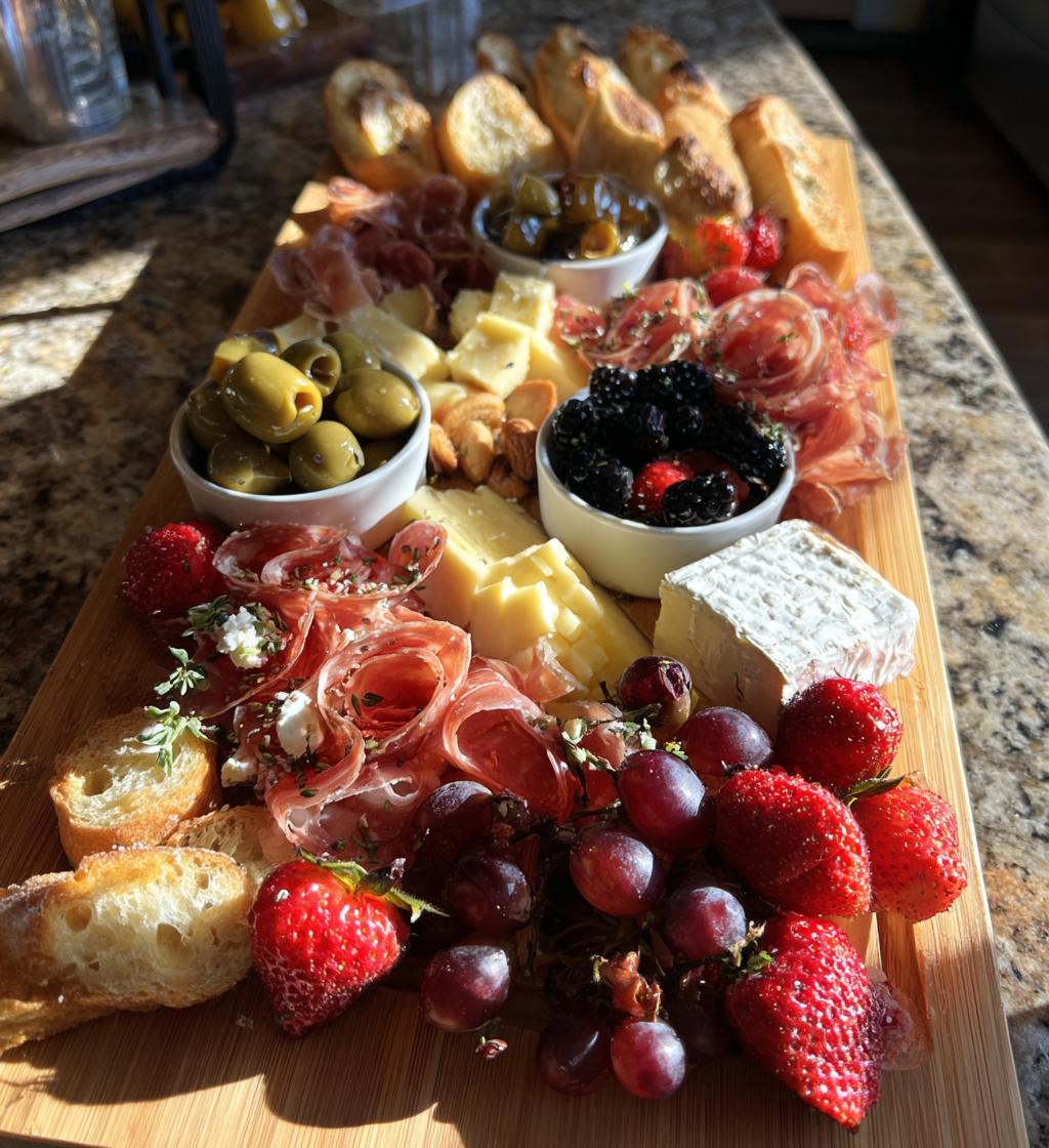 valentines charcuterie board for two
