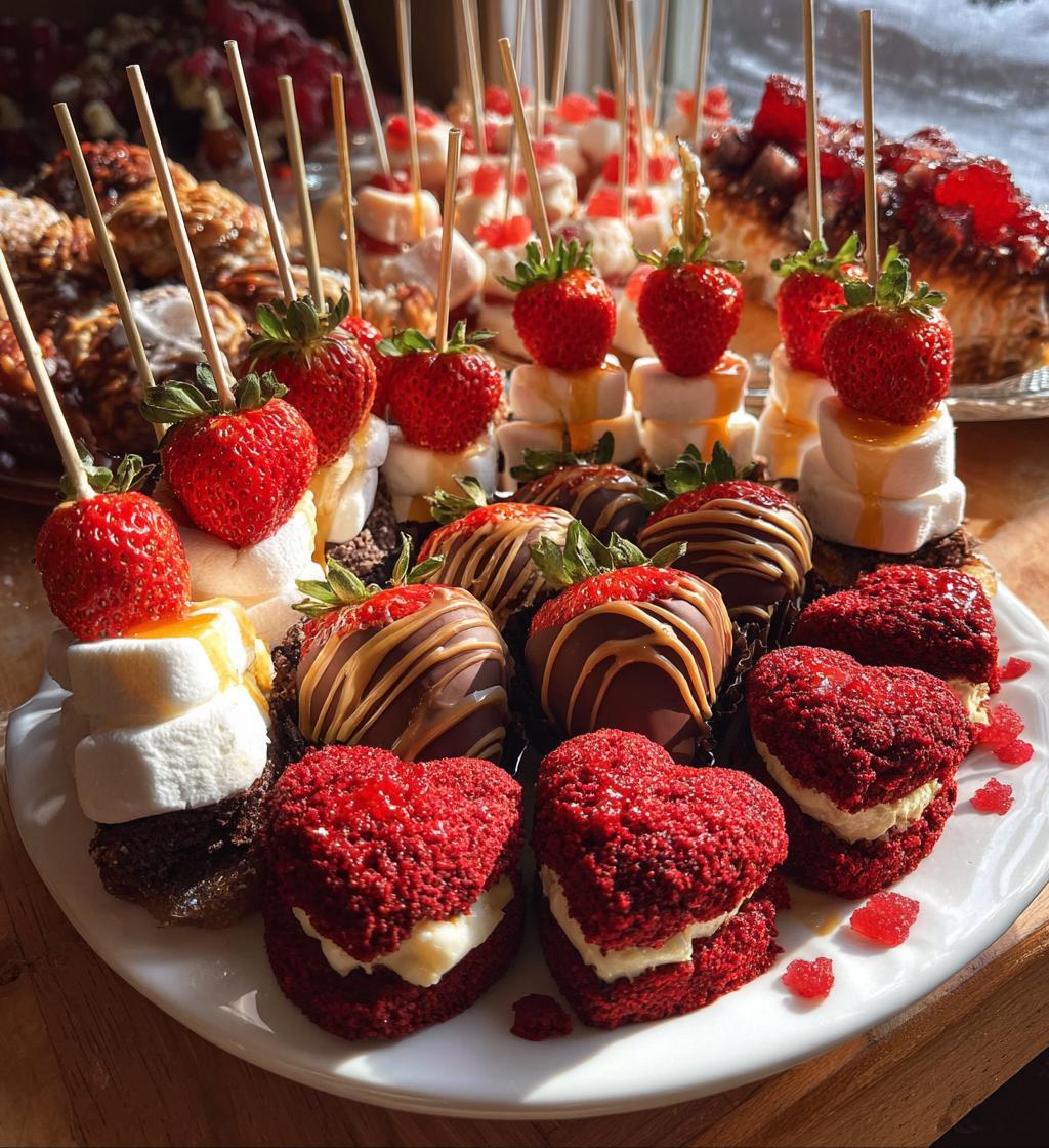 valentines charcuterie board sweets