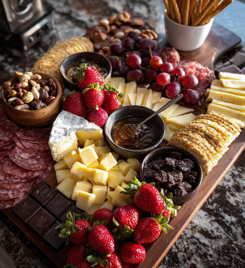 valentines charcuterie board