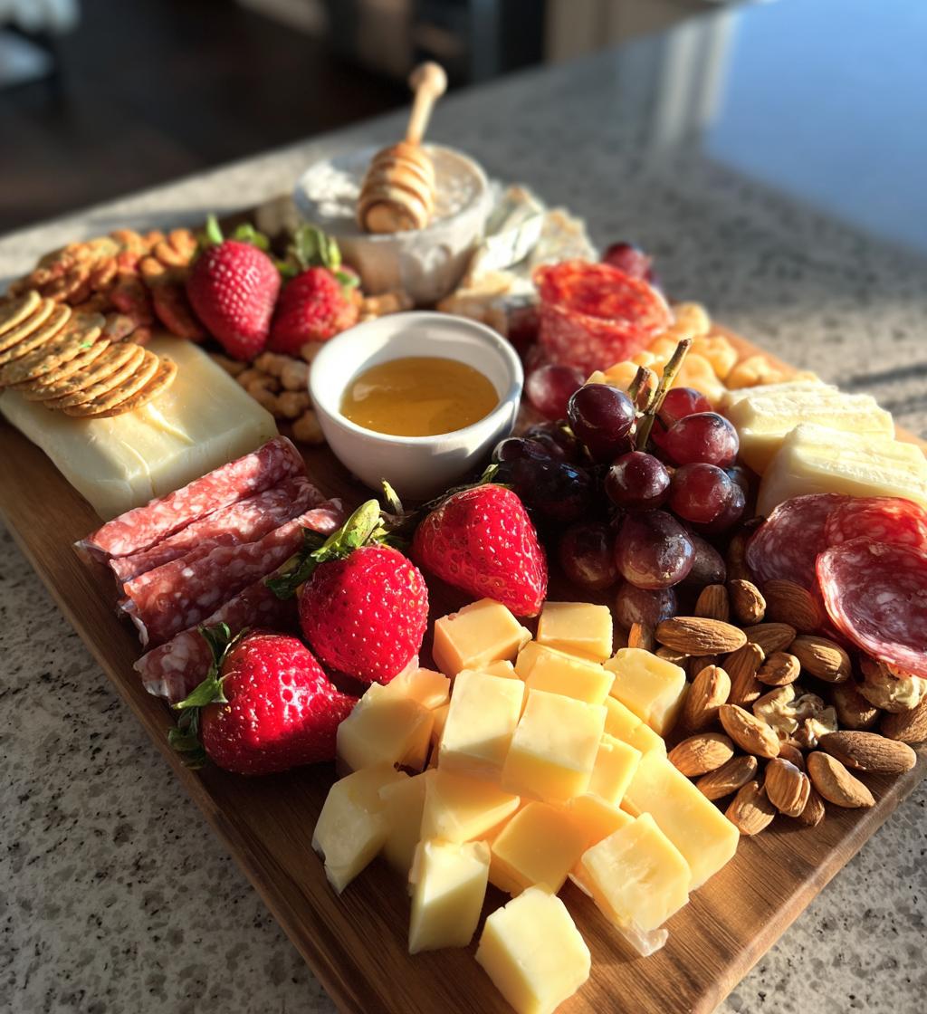 valentines cheese board