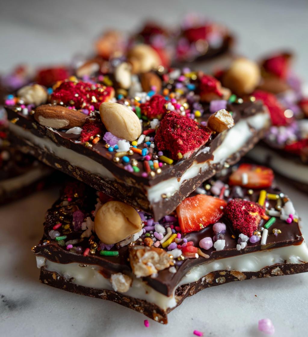 valentines chocolate bark