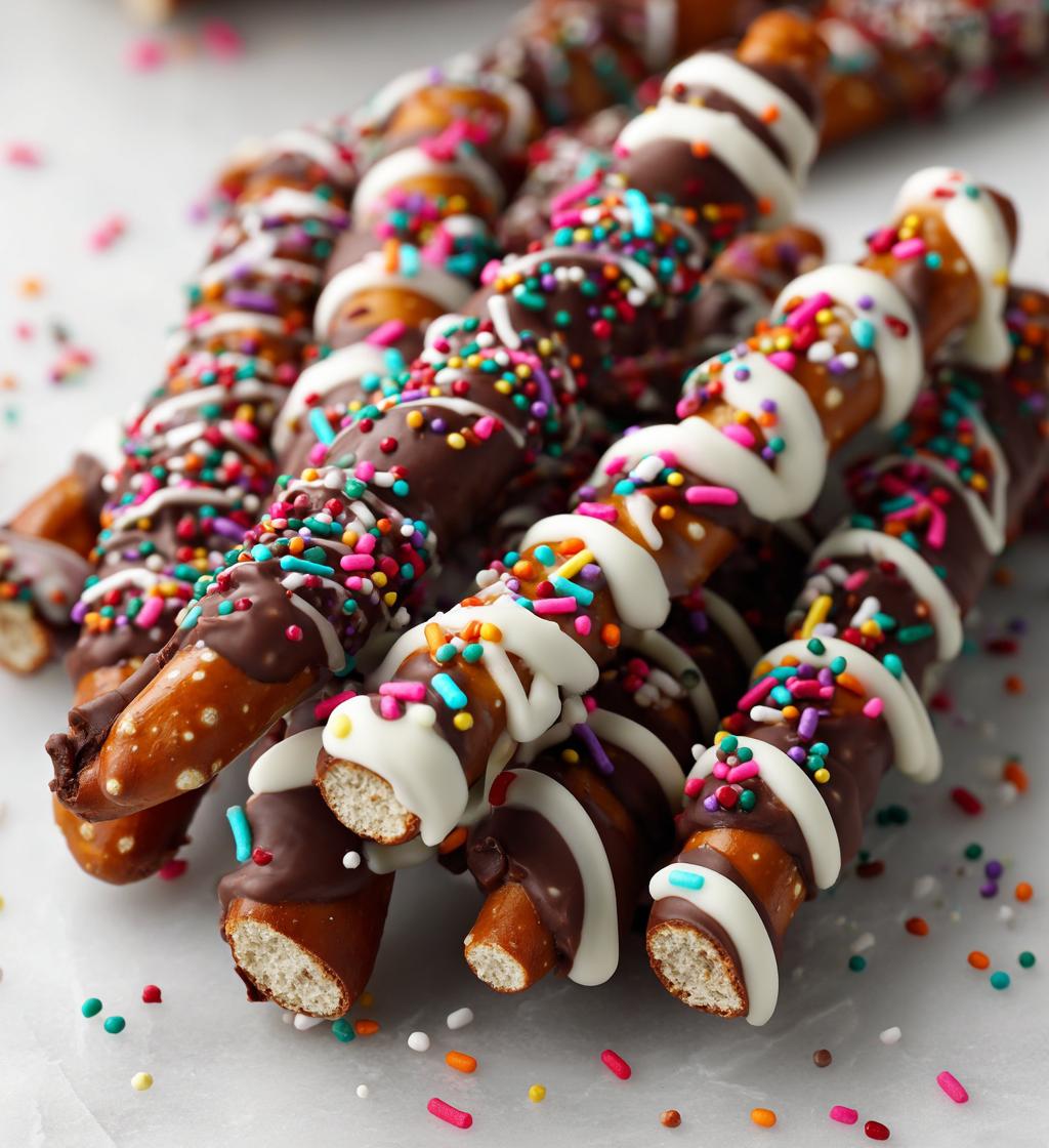 valentines chocolate pretzels