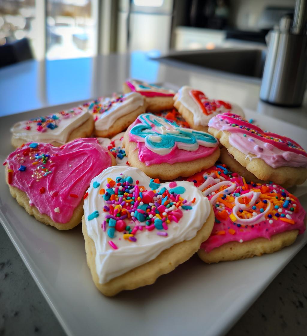 valentines cookie decorating