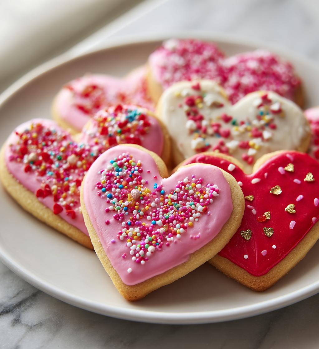valentines cookies decorated ideas