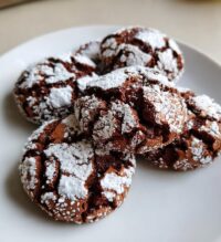 valentines crinkle cookies