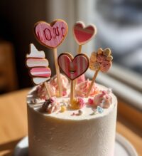 valentines day cake topper
