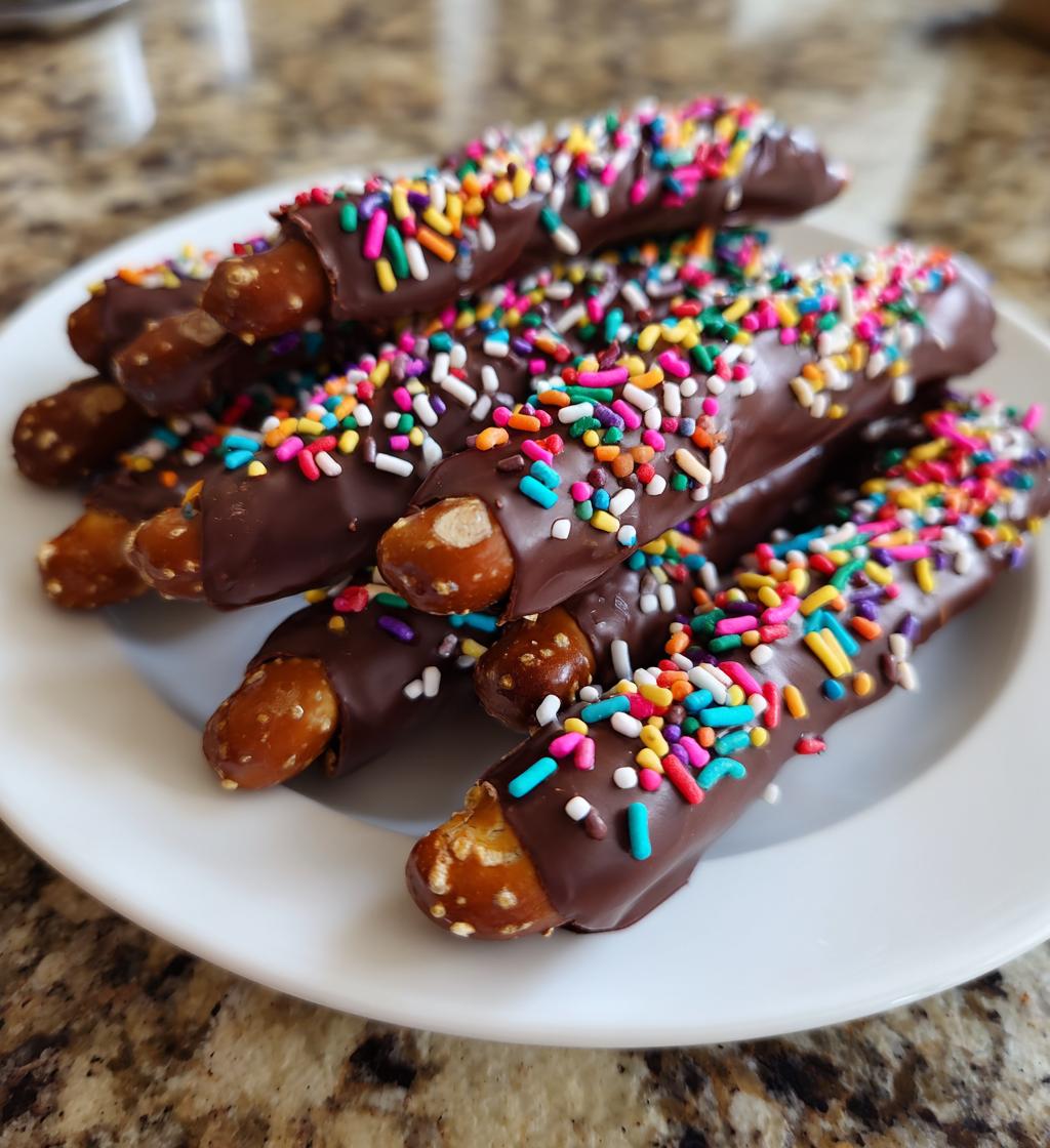 valentines day chocolate covered pretzel