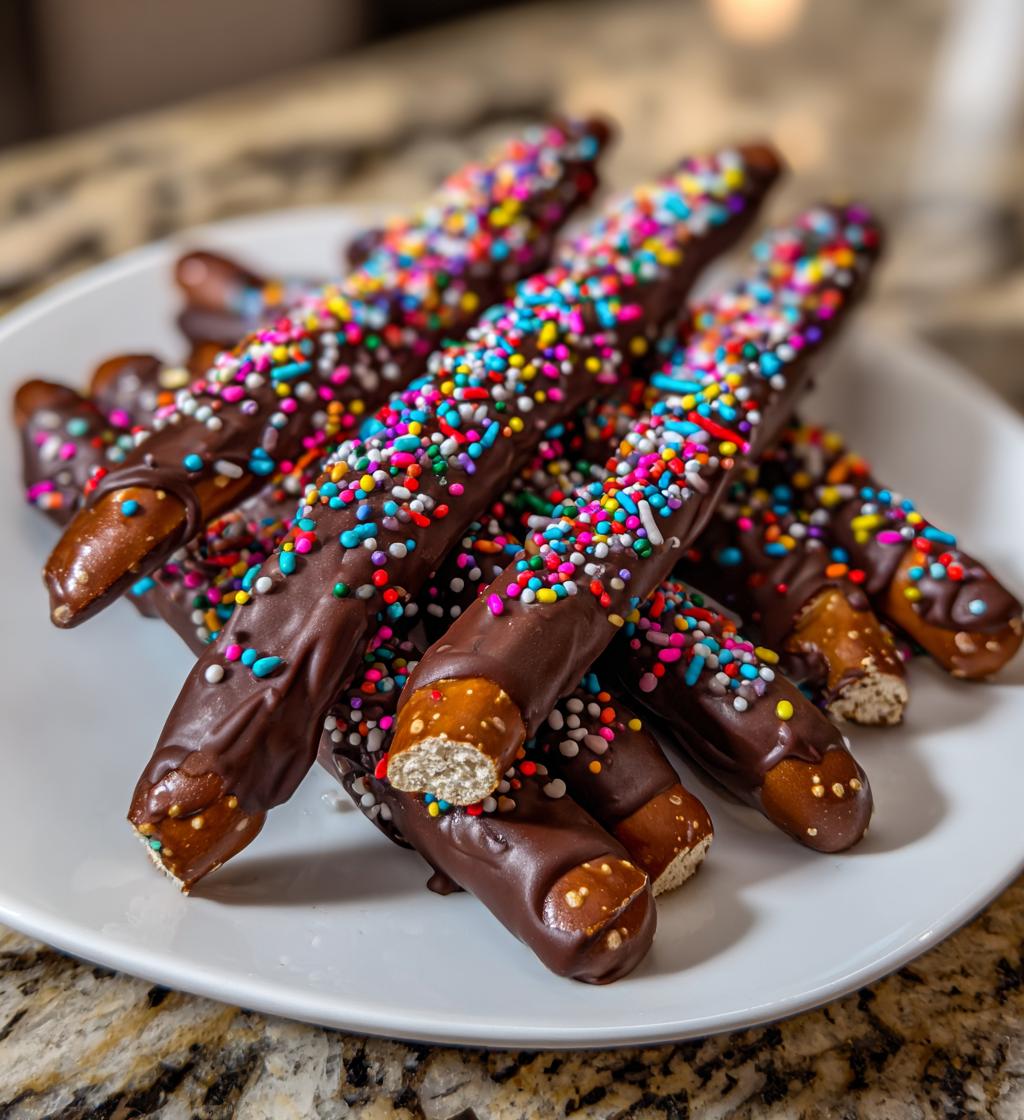 valentines day chocolate pretzels