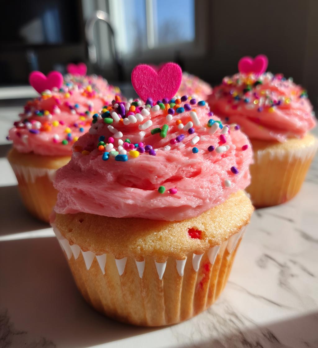 valentines day cupcakes aesthetic