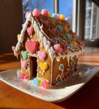 valentines day gingerbread houses