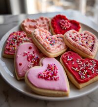 valentines day heart cookies