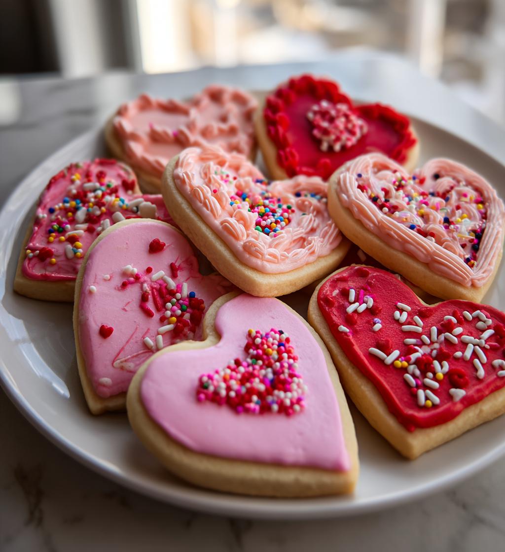 valentines day heart cookies