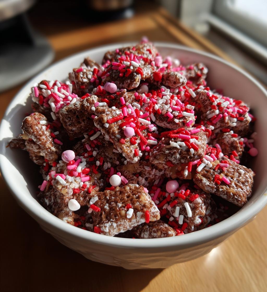 valentines day puppy chow